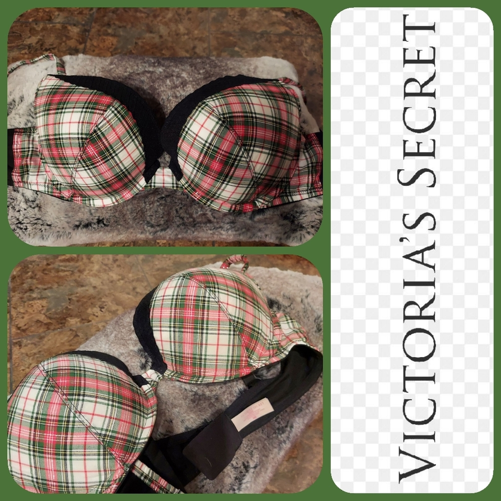 Victoria's Secret Plaid Push Up Bra SOLD!!!DO NOT PURCHASE!!!! - Picture 1 of 13